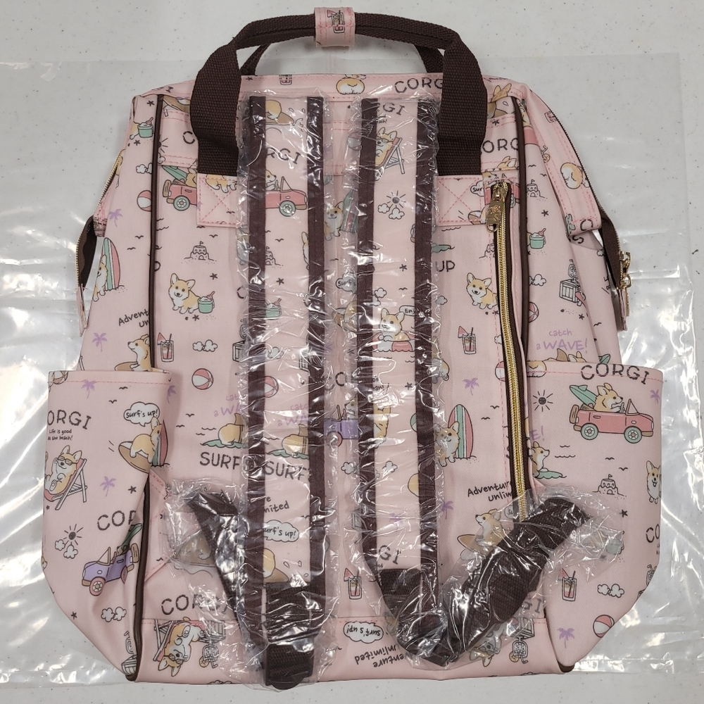 Waterproof Corgi Large Opening Backpack - Picture 8 of 13